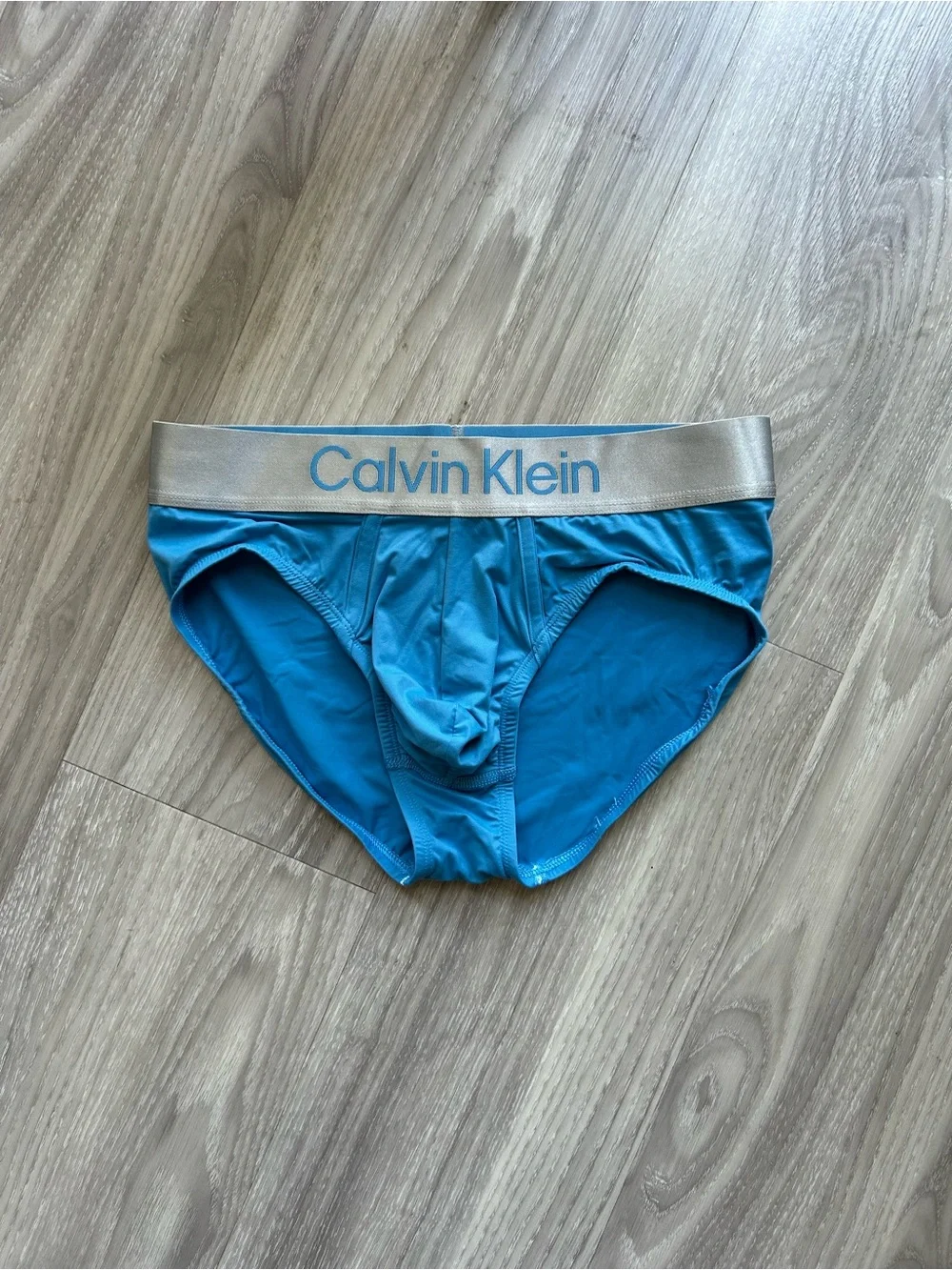 Calvin Klein | Brushed Microfiber Stretch Hip Brief in Blue (Small)